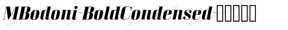 MBodoni-BoldCondensed字体转换