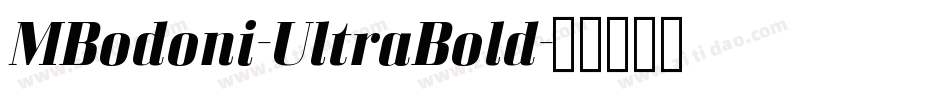 MBodoni-UltraBold字体转换
