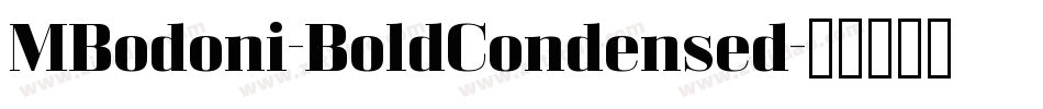 MBodoni-BoldCondensed字体转换
