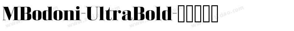 MBodoni-UltraBold字体转换