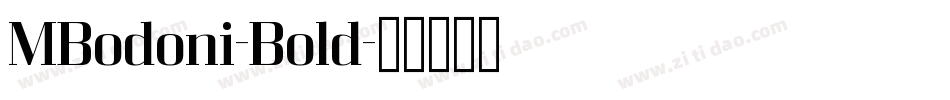 MBodoni-Bold字体转换