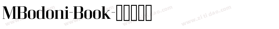 MBodoni-Book字体转换