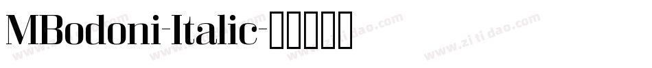 MBodoni-Italic字体转换