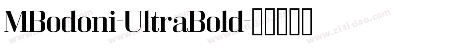MBodoni-UltraBold字体转换