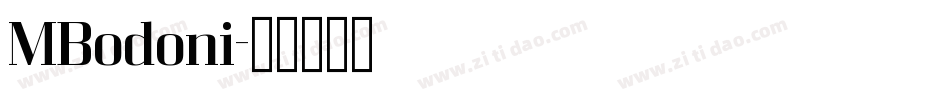 MBodoni字体转换