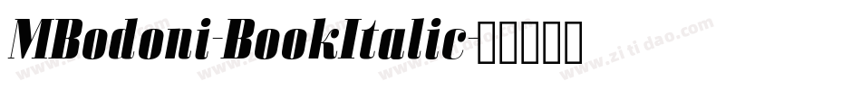 MBodoni-BookItalic字体转换