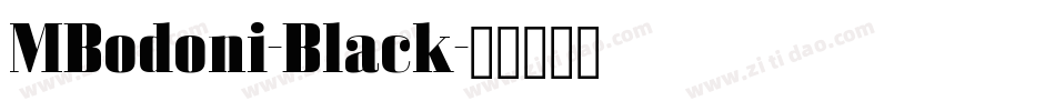 MBodoni-Black字体转换