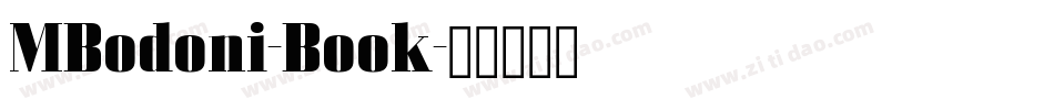 MBodoni-Book字体转换