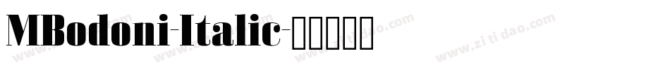 MBodoni-Italic字体转换
