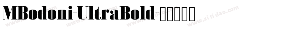 MBodoni-UltraBold字体转换