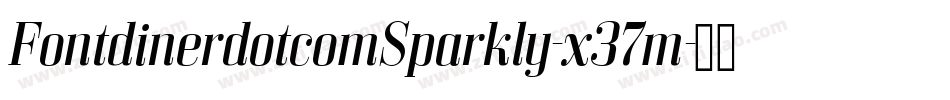 FontdinerdotcomSparkly-x37m字体转换