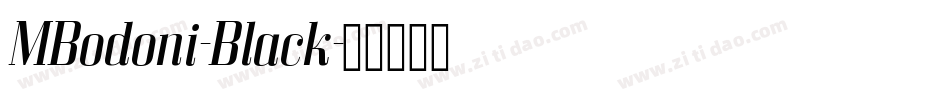 MBodoni-Black字体转换