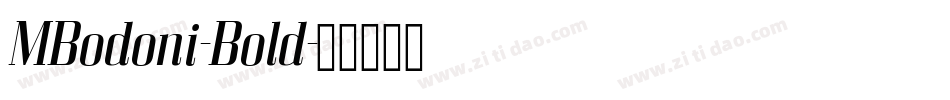 MBodoni-Bold字体转换