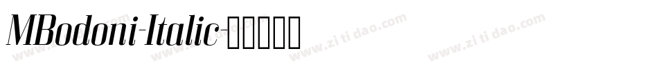 MBodoni-Italic字体转换