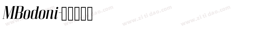 MBodoni字体转换