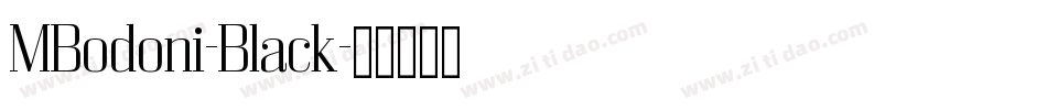 MBodoni-Black字体转换