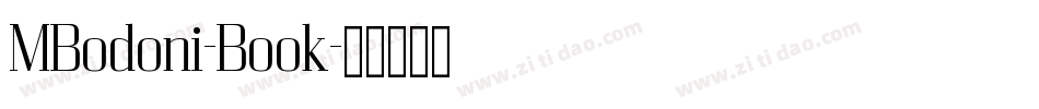 MBodoni-Book字体转换