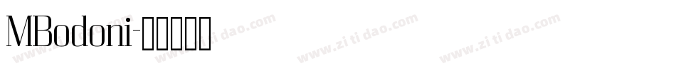 MBodoni字体转换