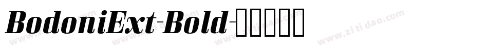 BodoniExt-Bold字体转换
