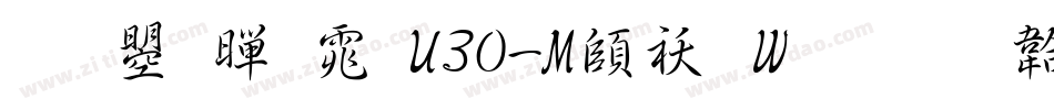 文鼎黑体U30-M转换器字体转换