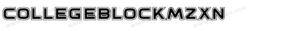 CollegeBlock-Mzxn字体转换