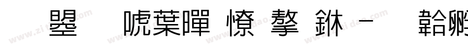 文鼎新中黑外字一字体转换