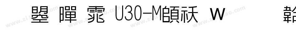 文鼎黑体U30-M转换器字体转换