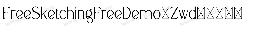 FreeSketchingFreeDemo-Zwd8字体转换
