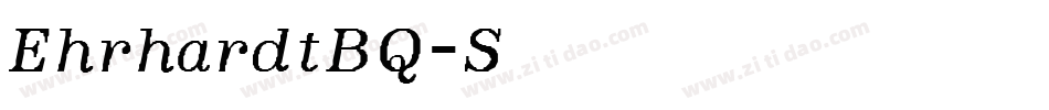 EhrhardtBQ-SemiboldItalic字体转换 EhrhardtBQ-SemiboldItalic字体转换