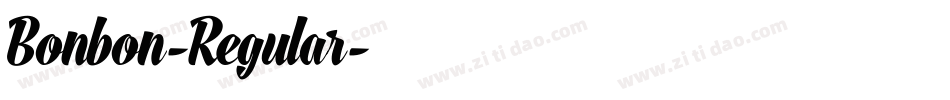 Bonbon-Regular字体转换