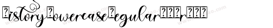 HistoryLowercaseRegular-GYrO字体转换