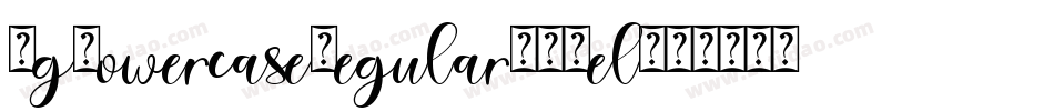YgLowercaseRegular-2Yel字体转换