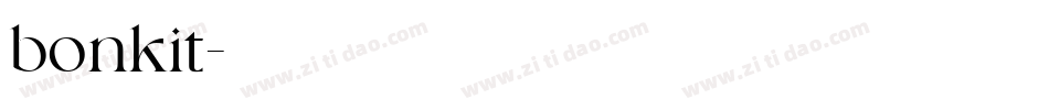 bonkit字体转换