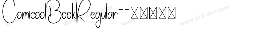 ComicoolBookRegular-字体转换