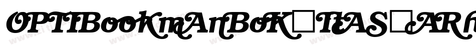 OPTIBookmanBoldItaSwashSup字体转换
