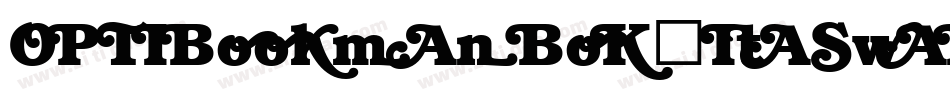 OPTIBookmanBoldItaSwashSup字体转换