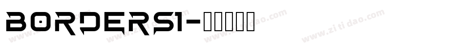 BORDERS1字体转换