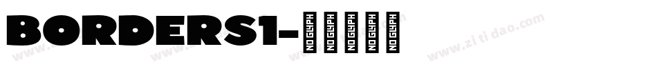 BORDERS1字体转换