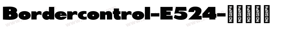 Bordercontrol-E524字体转换