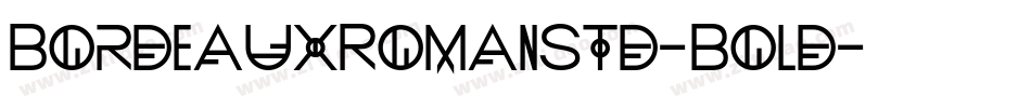 BordeauxRomanStd-Bold字体转换