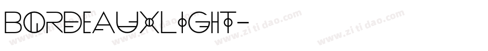 BordeauxLight字体转换