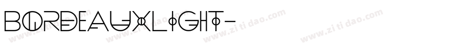 BordeauxLight字体转换