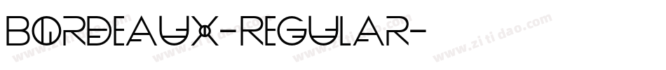Bordeaux-Regular字体转换