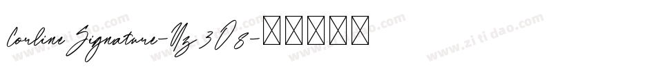 CorlineSignature-Yz3O8字体转换