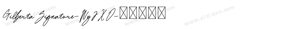 GilbertaSignature-WyJXO字体转换