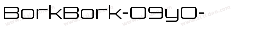 BorkBork-O9yO字体转换