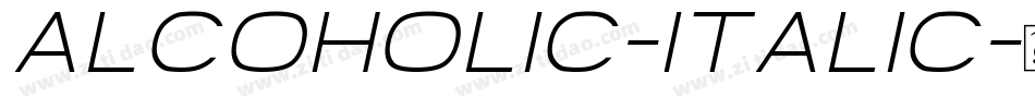 Alcoholic-Italic字体转换