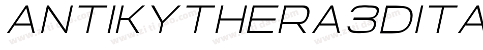Antikythera3DItalic-Bvz5字体转换