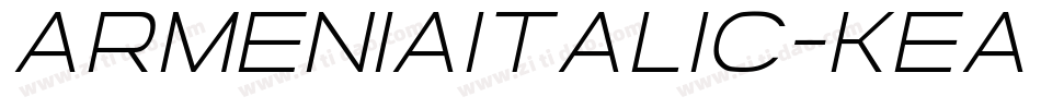 ArmeniaItalic-KeaW字体转换