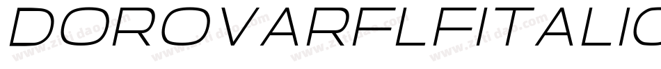 DorovarflfItalic-EaX8字体转换